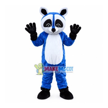 Blue Raccoon Mascot Costume For Event