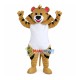 Cheering Tiger With Soft Belly Mascot Costume Cheering Tiger With Soft Belly Mascot Costume