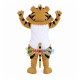Cheering Tiger With Soft Belly Mascot Costume Cheering Tiger With Soft Belly Mascot Costume