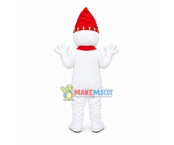 Christmas Party Buttons Snowman Mascot Costume Christmas Party Buttons Snowman Mascot Costume