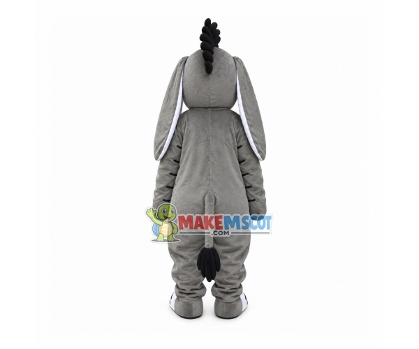 Thinking The Gray Stupid Donkey Mascot Costume Thinking The Gray Stupid Donkey Mascot Costume