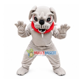 Vicious Dog Wearing Restraint Collar Mascot Costume Vicious Dog Wearing Restraint Collar Mascot Costume