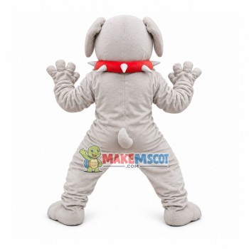 Vicious Dog Wearing Restraint Collar Mascot Costume