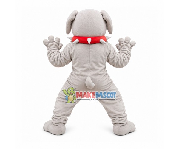 Vicious Dog Wearing Restraint Collar Mascot Costume Vicious Dog Wearing Restraint Collar Mascot Costume