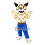 Swift Leopard With Blue Sports Pants Mascot Costume