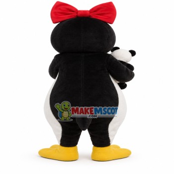 Penguin Sister Taking Care of Baby Mascot Costume Penguin Sister Taking Care of Baby Mascot Costume