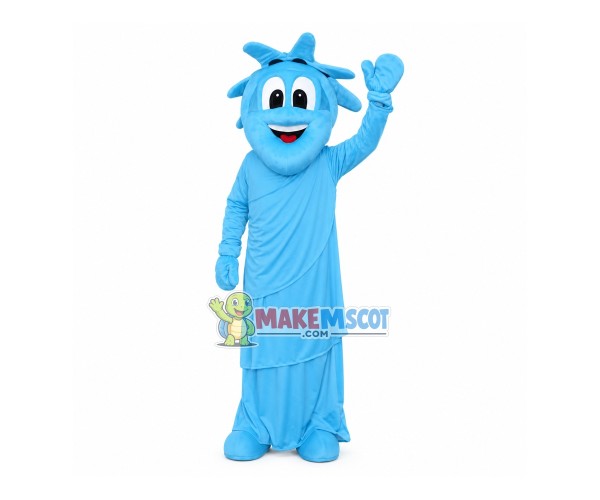 Simple Version The Blue Statue of Liberty Mascot Costume