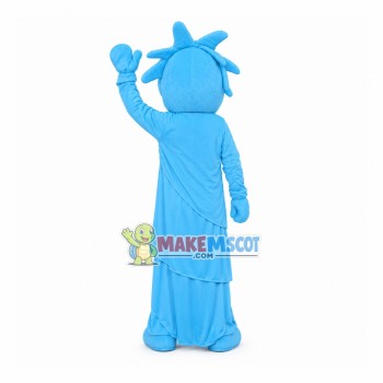 Simple Version The Blue Statue of Liberty Mascot Costume Simple Version The Blue Statue of Liberty Mascot Costume