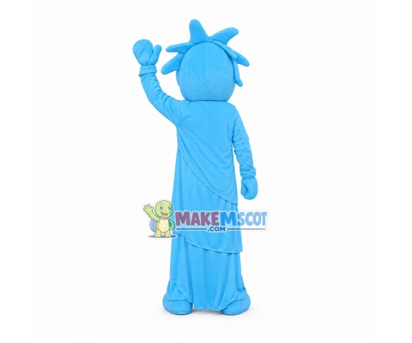 Simple Version The Blue Statue of Liberty Mascot Costume Simple Version The Blue Statue of Liberty Mascot Costume