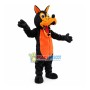 Adult Sharp Teeth Black Wolf Mascot Costume