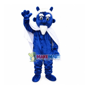The Leader Elf With White Beard Mascot Costume The Leader Elf With White Beard Mascot Costume