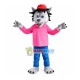 Gray Little Wolf Wearing Fashion Suit Mascot Costume Gray Little Wolf Wearing Fashion Suit Mascot Costume