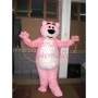 Soft Pink Strawberry Bear Mascot Costume