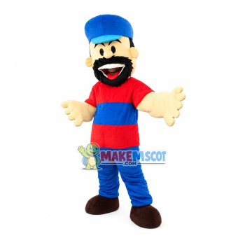 The Rough Bearded Captain Mascot Costume The Rough Bearded Captain Mascot Costume