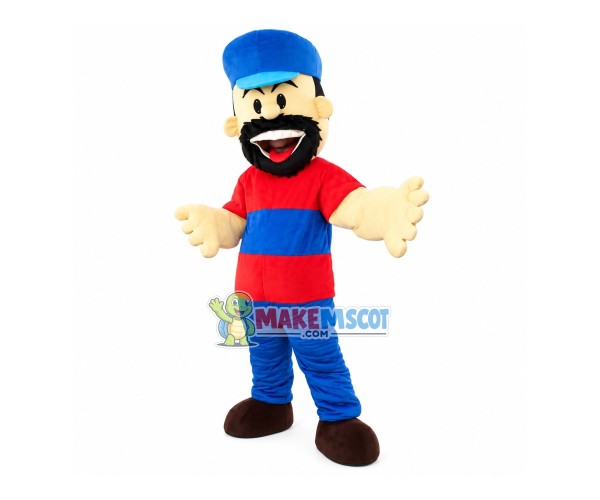 The Rough Bearded Captain Mascot Costume The Rough Bearded Captain Mascot Costume