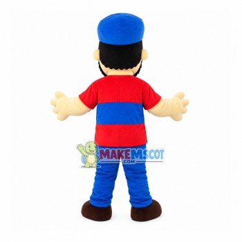 The Rough Bearded Captain Mascot Costume The Rough Bearded Captain Mascot Costume