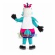Lake Blue Bee With Curly Hair Mascot Costume Lake Blue Bee With Curly Hair Mascot Costume