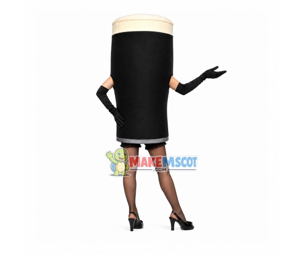 Glass of Dark Beer Cartoon Mascot Costume Glass of Dark Beer Cartoon Mascot Costume