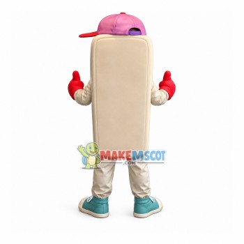 Old Version Phone With Colored Buttons Mascot Costume Old Version Phone With Colored Buttons Mascot Costume