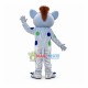 Alien Monster With Brown Hair Mascot Costume Alien Monster With Brown Hair Mascot Costume