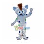Alien Monster With Brown Hair Mascot Costume
