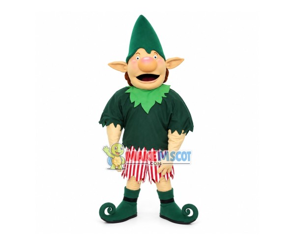 Big Nosed Elf In The Deep Forest Mascot Costume