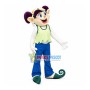 Cool Purple Haired Sports Girl Mascot Costume