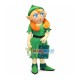 Christmas Female Elf With Blue Eyeshadow Mascot Costume Christmas Female Elf With Blue Eyeshadow Mascot Costume