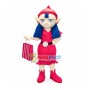 Fashionista Elf In Pink Dress Mascot Costume