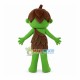 Natural Kid Wearing Brown Leaves Suit Mascot Costume Natural Kid Wearing Brown Leaves Suit Mascot Costume
