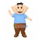 Jolly Boy Baby With Thinning Hair Mascot Costume Jolly Boy Baby With Thinning Hair Mascot Costume
