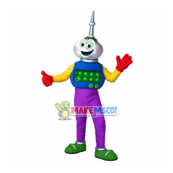 Towering Lightning Rod Doll Mascot Costume Towering Lightning Rod Doll Mascot Costume