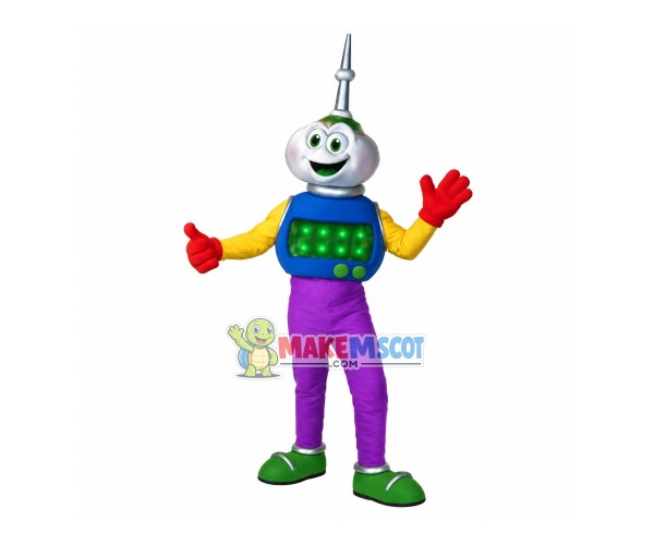 Towering Lightning Rod Doll Mascot Costume
