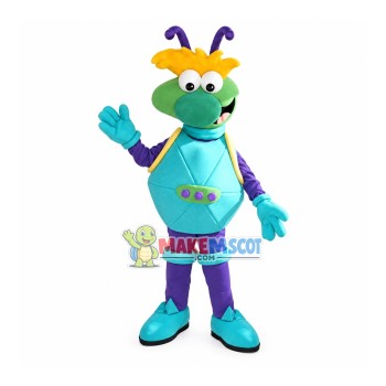Tentacle Monster In Protective Coat Mascot Costume Tentacle Monster In Protective Coat Mascot Costume