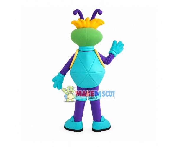 Tentacle Monster In Protective Coat Mascot Costume Tentacle Monster In Protective Coat Mascot Costume