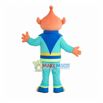 Polite Alien With Pointed Head Mascot Costume Polite Alien With Pointed Head Mascot Costume