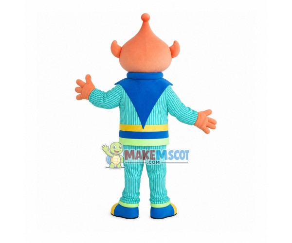 Polite Alien With Pointed Head Mascot Costume Polite Alien With Pointed Head Mascot Costume