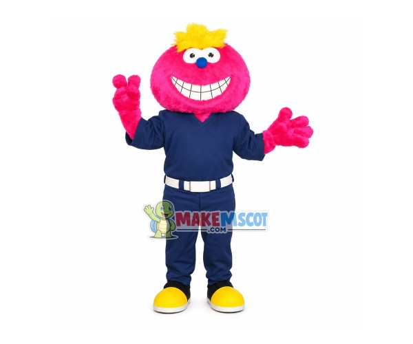 Smiley Plush Doll of Safety Protection System Mascot Costume Smiley Plush Doll of Safety Protection System Mascot Costume