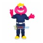Smiley Plush Doll of Safety Protection System Mascot Costume