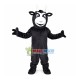 Black Cow With Asymmetric Horns Mascot Costume Black Cow With Asymmetric Horns Mascot Costume