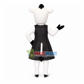 Lady Cow With Expensive Pendant Mascot Costume Lady Cow With Expensive Pendant Mascot Costume