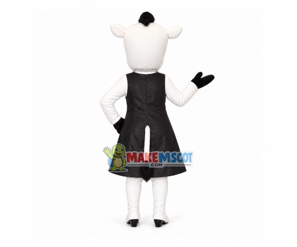 Lady Cow With Expensive Pendant Mascot Costume Lady Cow With Expensive Pendant Mascot Costume