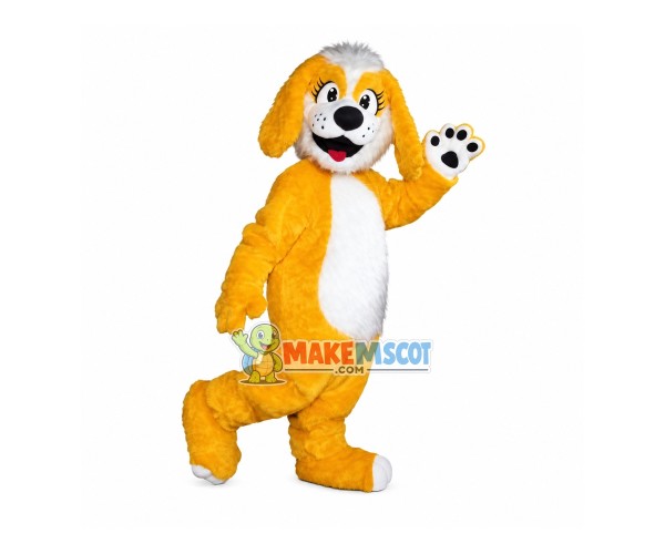 Walking Version of Yellow Pet Dog Mascot Costume Walking Version of Yellow Pet Dog Mascot Costume