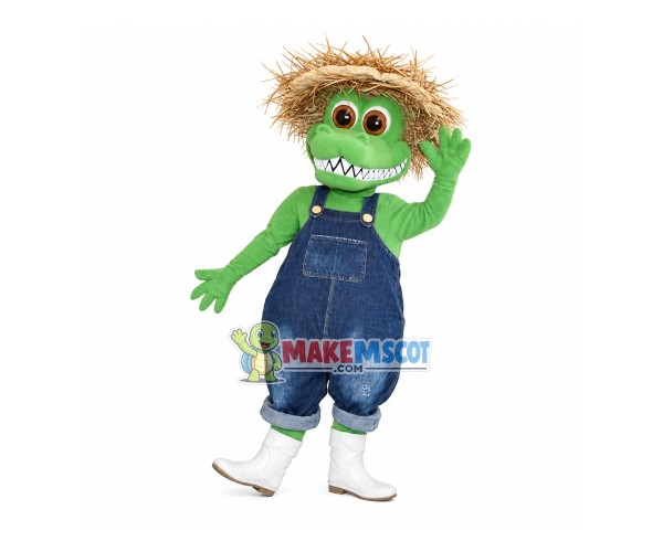 Cozy Fisherman Crocodile Baby Mascot Costume