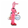 Electronic Drum Player The Pink Rabbit Mascot Costume