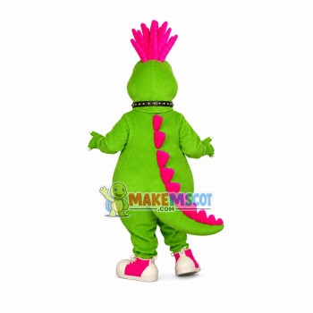 Nightclub Bungee Green Dinosaur Mascot Costume Nightclub Bungee Green Dinosaur Mascot Costume