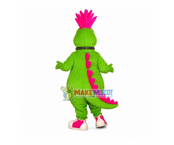 Nightclub Bungee Green Dinosaur Mascot Costume Nightclub Bungee Green Dinosaur Mascot Costume
