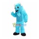 Scary Look Sky Blue Hairy Monster Mascot Costume Scary Look Sky Blue Hairy Monster Mascot Costume
