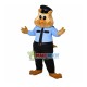 Police Owl Doing Investigation Mascot Costume Police Owl Doing Investigation Mascot Costume