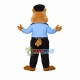 Police Owl Doing Investigation Mascot Costume Police Owl Doing Investigation Mascot Costume